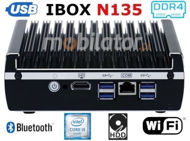 IBOX N135 v.16 - MiniPC z procesorem dwurdzeniowym Intel Core, 32GB RAM DDR4 oraz dyskiem 2TB HDD, WiFi oraz Bluetooth