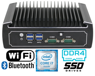 IBOX N1572 v.7 - MiniPC o niskiej wadze z modułem WiFi + Bluetooth, portami Audio, DP, HDMI, LAN i USB, dwoma dyskami HDD i SSD M.2
