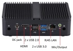 mBOX QC750 v.2 - mini Komputer przemysowy z dyskiem SSD 256GB, 4GB RAM, 2x RS-232, 2x USB2.0, 2x USB3.0, 1x RJ45 Port for Gigabit LAN, 1xHDMI oraz WIFI - zdjcie 2