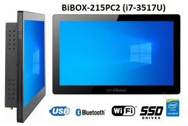 BiBOX-215PC2 (i7-3517U) v.5 - Mocny panelowy komputer z dotykowym ekranem, odpornoci IP65, WiFi i rozszerzonym dyskiem SSD (512 GB)