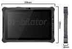 Industrial tablet z jasnym ekranem widocznym w socu Emdoor I20A odporny na zarysowania wywietlacz